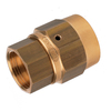 Sleeve coupling type HGF in brass, female thread BSPP 1/2", for hose 13x5